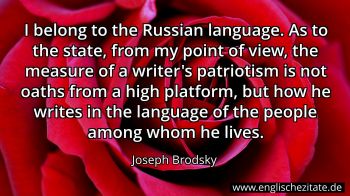 Englisches Zitat von Joseph Brodsky als Bild