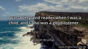 Englisches Zitat von Joseph Bruchac als Bild