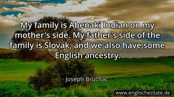 Englisches Zitat von Joseph Bruchac als Bild