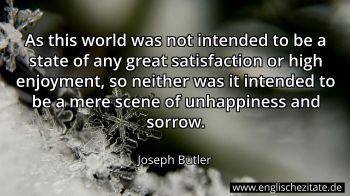 Englisches Zitat von Joseph Butler als Bild