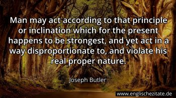 Englisches Zitat von Joseph Butler als Bild