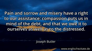 Englisches Zitat von Joseph Butler als Bild