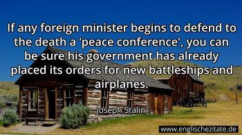 Englisches Zitat von Joseph Stalin als Bild