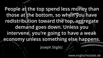 Englisches Zitat von Joseph Stiglitz als Bild