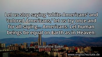 Englisches Zitat von Josephine Baker als Bild
