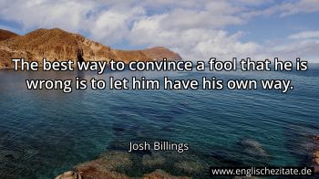 Englisches Zitat von Josh Billings als Bild