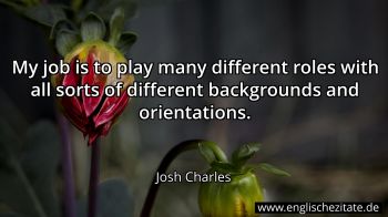 Englisches Zitat von Josh Charles als Bild