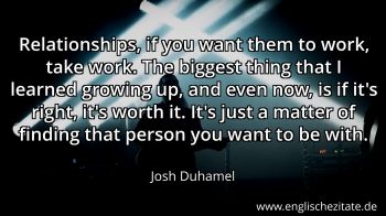 Englisches Zitat von Josh Duhamel als Bild