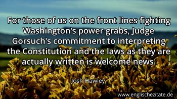 Englisches Zitat von Josh Hawley als Bild