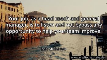 Englisches Zitat von Josh McDaniels als Bild