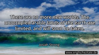 Englisches Zitat von Josiah Strong als Bild