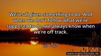 Englisches Zitat von Joy Harjo als Bild