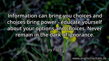 Englisches Zitat von Joy Page als Bild