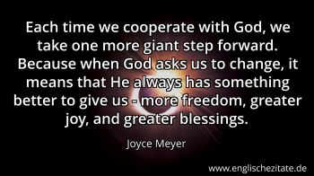 Englisches Zitat von Joyce Meyer als Bild