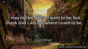 Englisches Zitat von Joyce Meyer als Bild