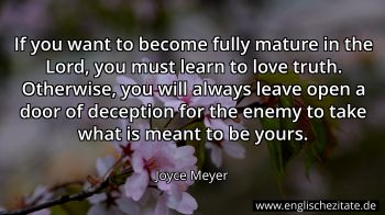 Englisches Zitat von Joyce Meyer als Bild