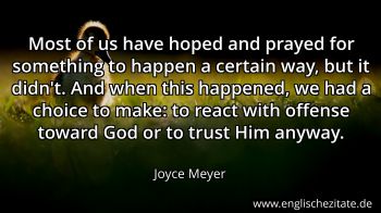 Englisches Zitat von Joyce Meyer als Bild