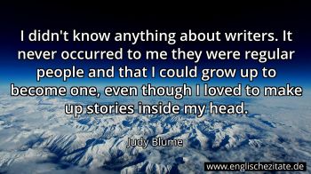 Englisches Zitat von Judy Blume als Bild