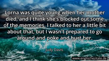 Englisches Zitat von Judy Davis als Bild