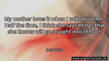 Englisches Zitat von Judy Gold als Bild