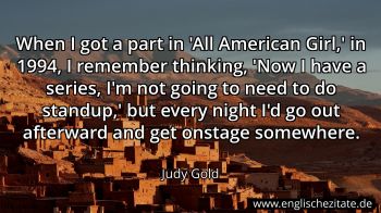 Englisches Zitat von Judy Gold als Bild