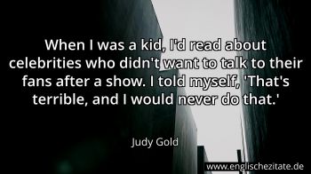 Englisches Zitat von Judy Gold als Bild