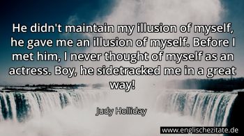 Englisches Zitat von Judy Holliday als Bild