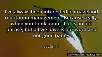 Englisches Zitat von Judy Smith als Bild