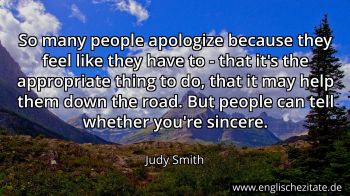 Englisches Zitat von Judy Smith als Bild