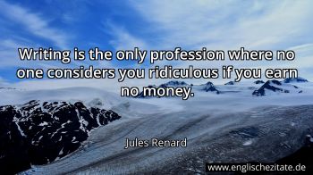 Englisches Zitat von Jules Renard als Bild
