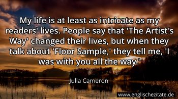 Englisches Zitat von Julia Cameron als Bild