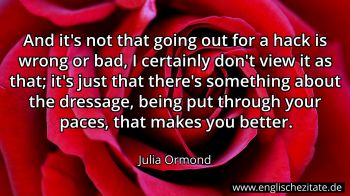 Englisches Zitat von Julia Ormond als Bild