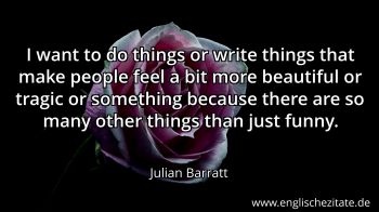 Englisches Zitat von Julian Barratt als Bild