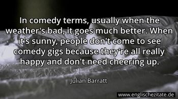 Englisches Zitat von Julian Barratt als Bild