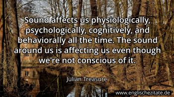Englisches Zitat von Julian Treasure als Bild