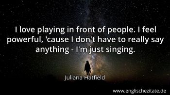 Englisches Zitat von Juliana Hatfield als Bild