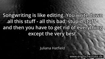 Englisches Zitat von Juliana Hatfield als Bild