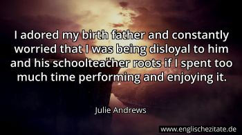 Englisches Zitat von Julie Andrews als Bild