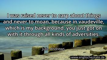 Englisches Zitat von Julie Andrews als Bild