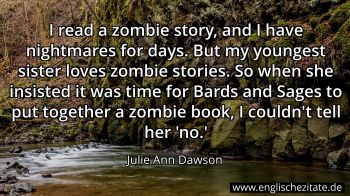 Englisches Zitat von Julie Ann Dawson als Bild