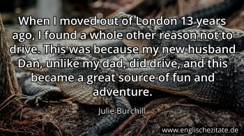 Englisches Zitat von Julie Burchill als Bild