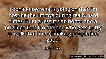 Englisches Zitat von Julie Chen als Bild