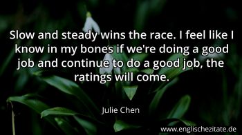 Englisches Zitat von Julie Chen als Bild