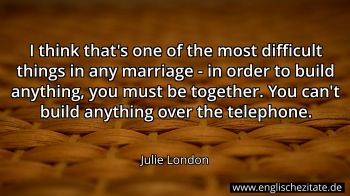 Englisches Zitat von Julie London als Bild