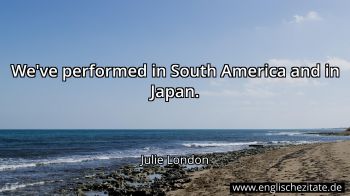 Englisches Zitat von Julie London als Bild