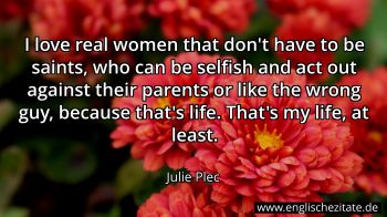 Englisches Zitat von Julie Plec als Bild
