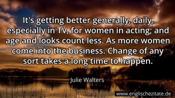 Englisches Zitat von Julie Walters als Bild