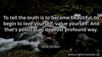 Englisches Zitat von June Jordan als Bild