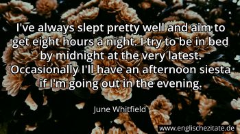 Englisches Zitat von June Whitfield als Bild