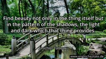 Englisches Zitat von Junichiro Tanizaki als Bild